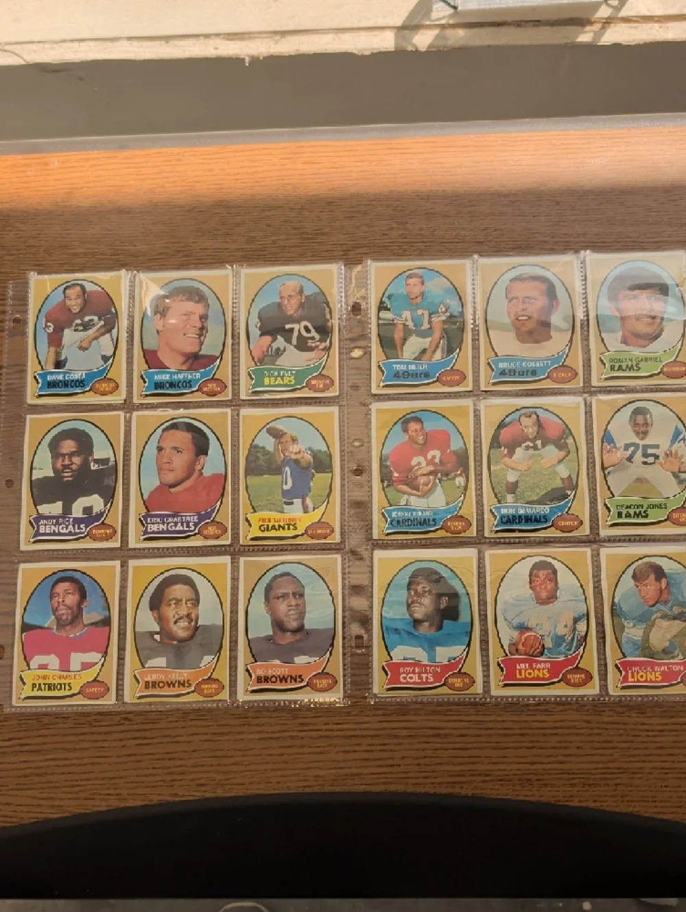 Vintage 1970 NFL Football Trading Card Lot - Multi Team - Picture 10 of 15